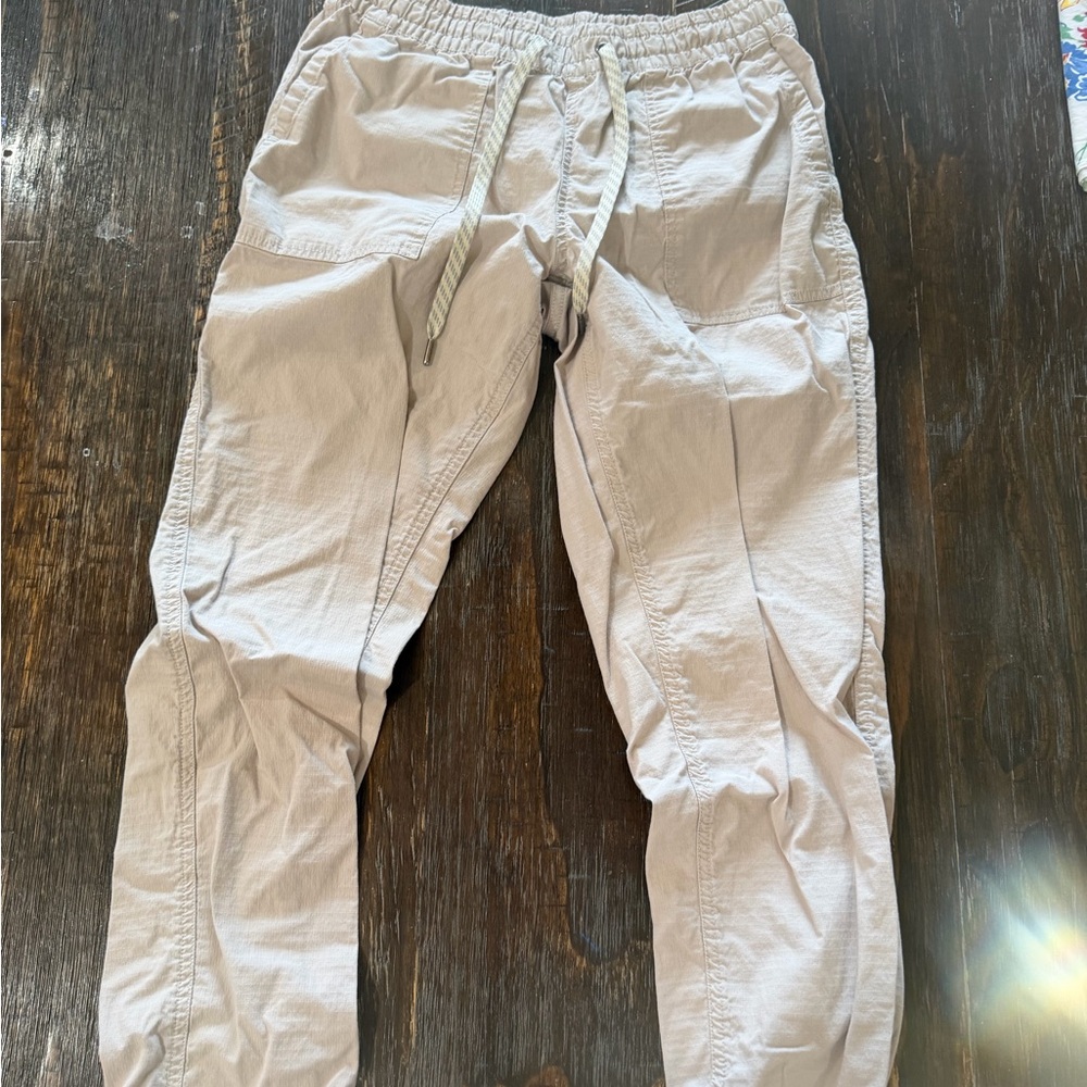 Women’s Vuori Light cream  Drawstring cotton Joggers
